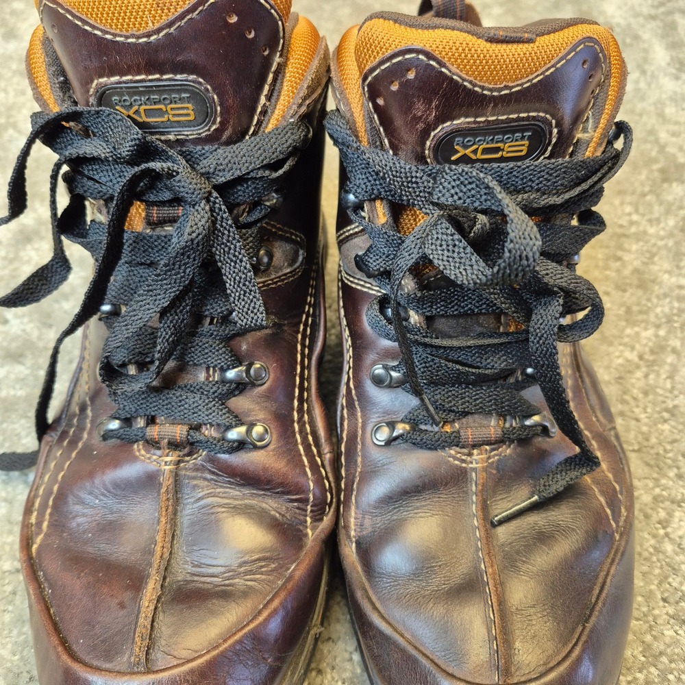 Rockport XCS Mens Waterproof Hiking Boots Brown Leather APM35915M‎ Size 10